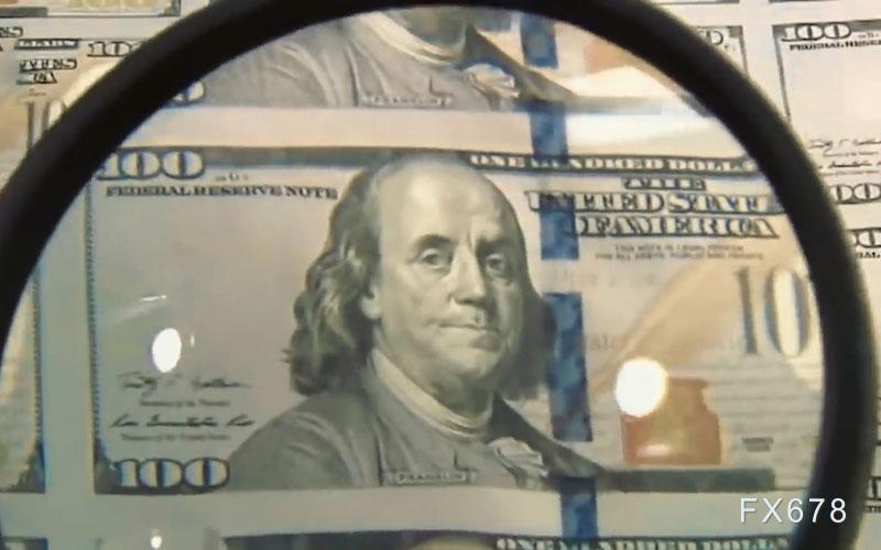 美元指数延续反弹，等待箱体压力测试(图1)